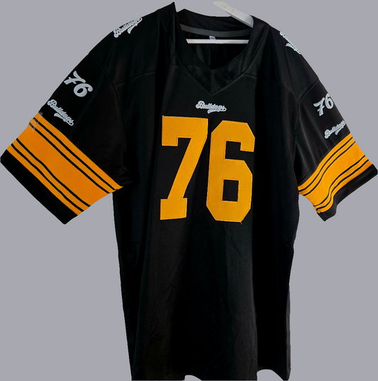 American Football Trikot Bulldogs schwarz gelb