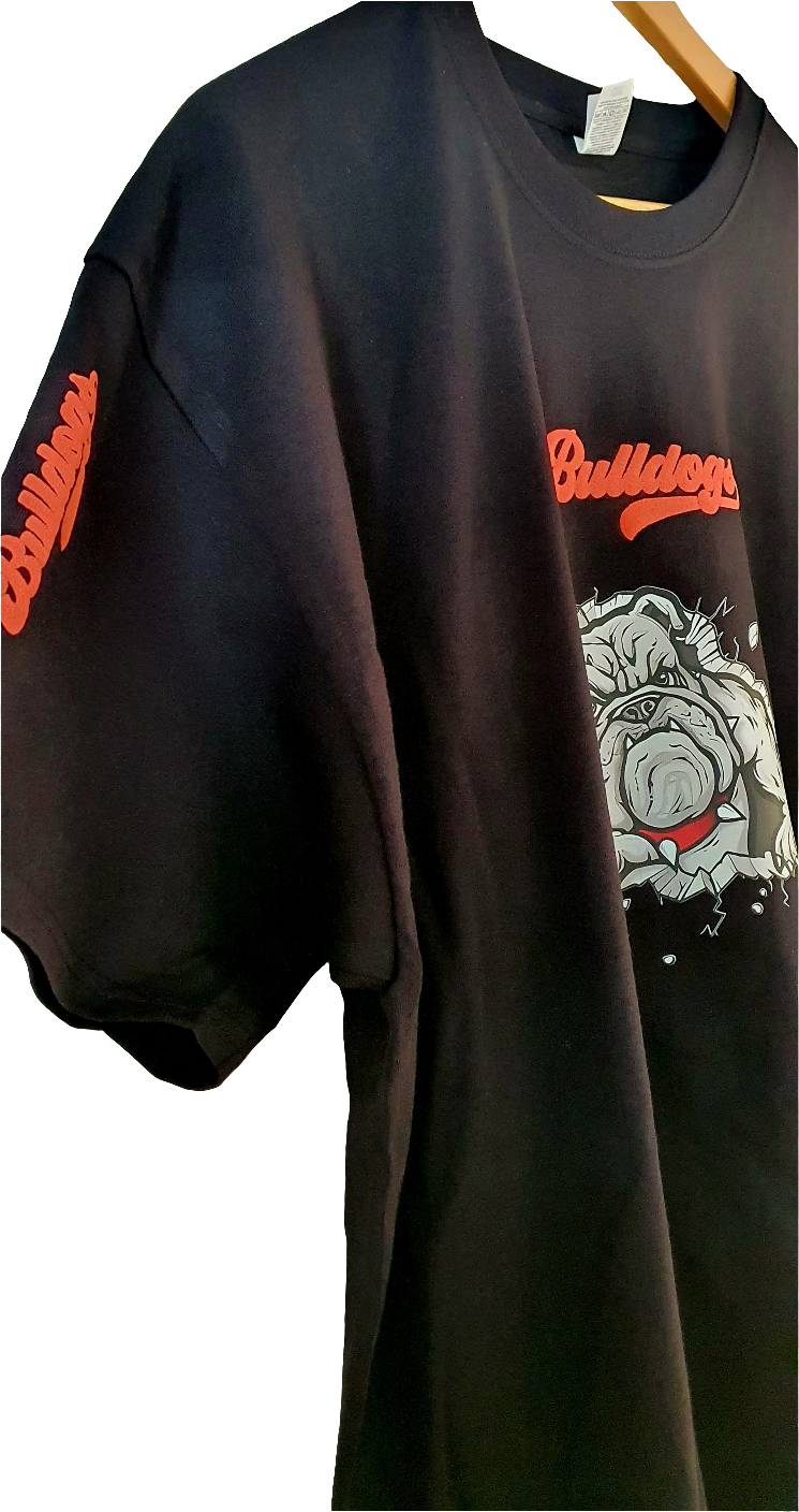 Bulldogs T-Shirt schwarz orange