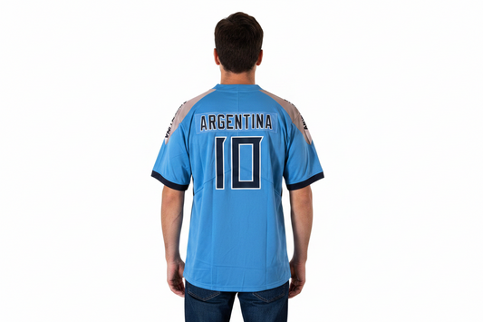 American Football Trikot Argentina Fußball WM 26 hellblau