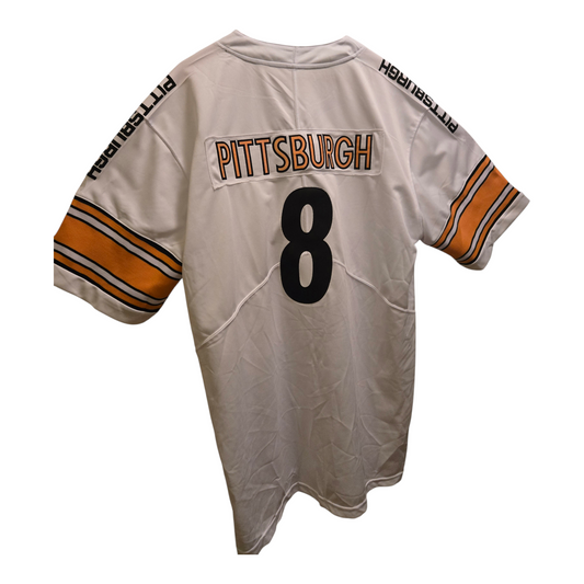 American Football Trikot Pittsburgh Nummer 8 Weiß Schwarz