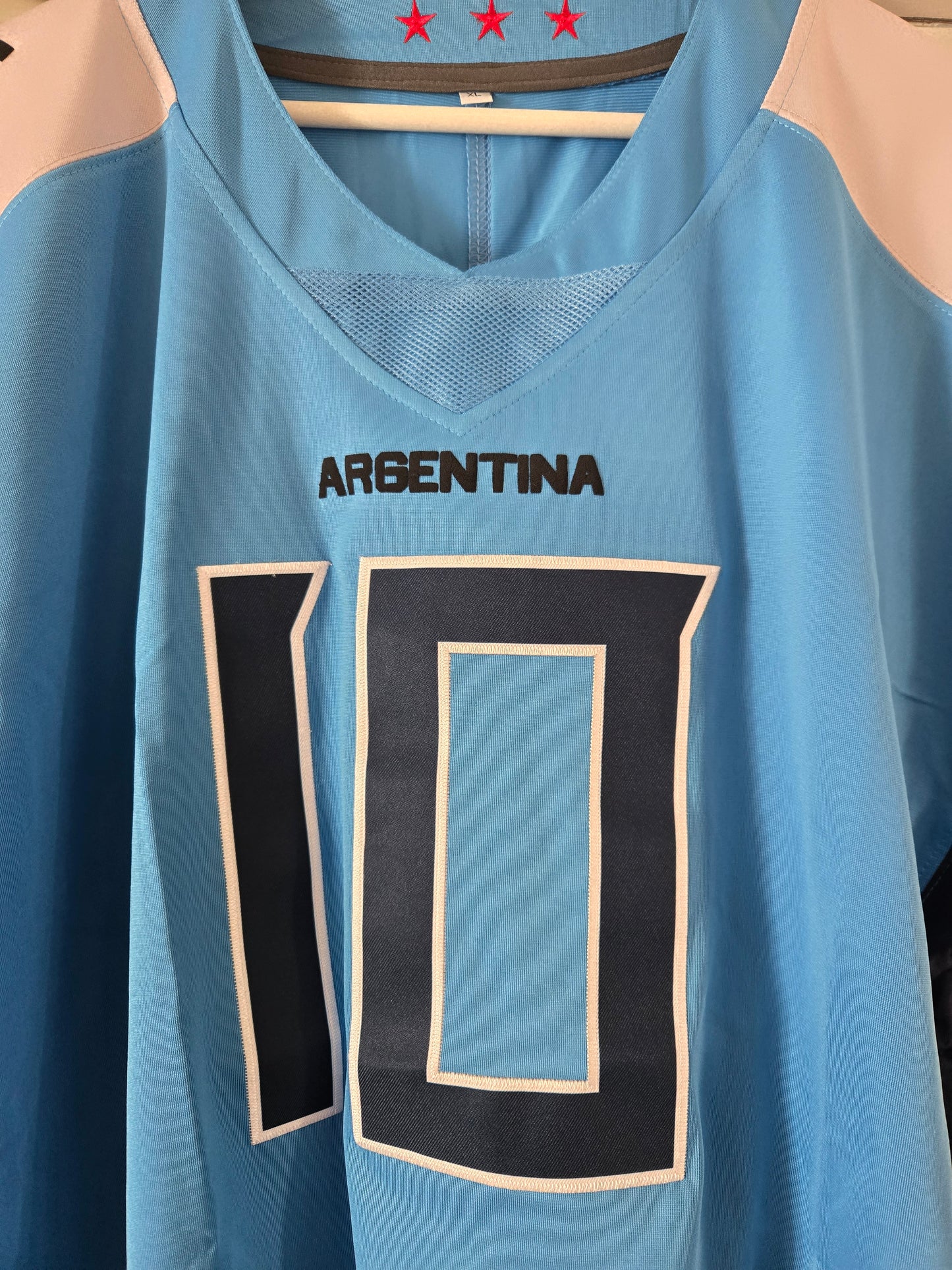 American Football Trikot Argentina Fußball WM 26 hellblau