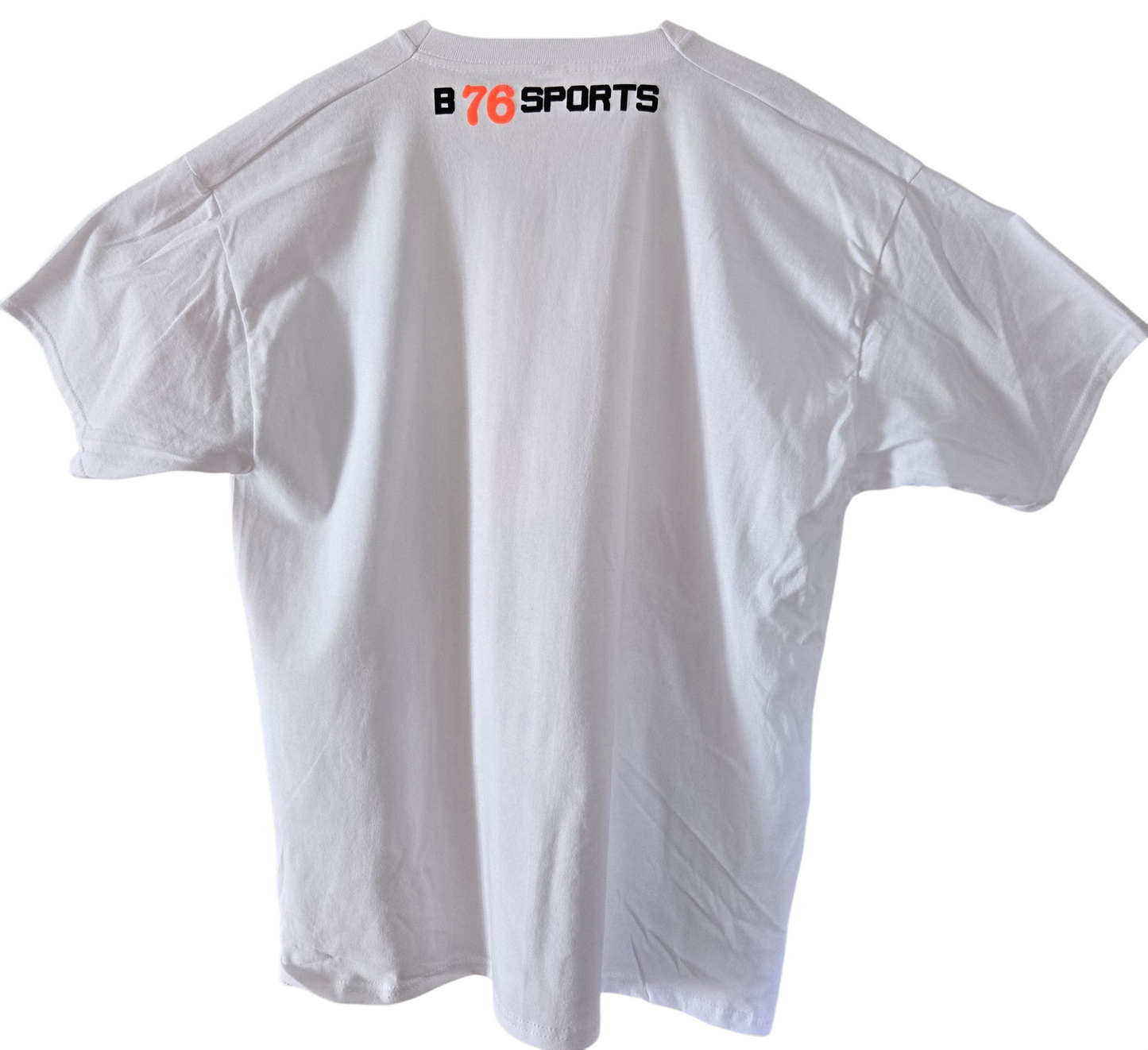 Sport & Fitness Baumwoll T-Shirt Bodybuilding weiß