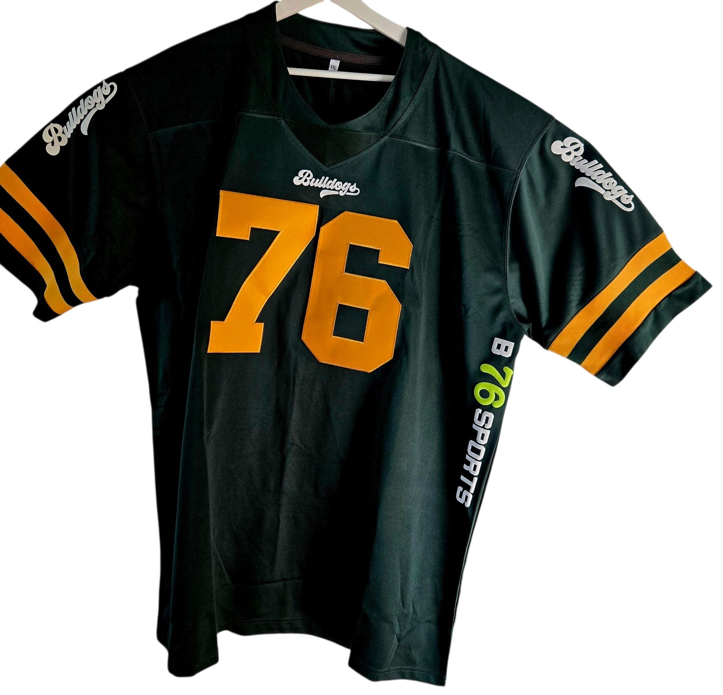 American Football Trikot Bulldogs Fitness Bodybuilding Oversize Green