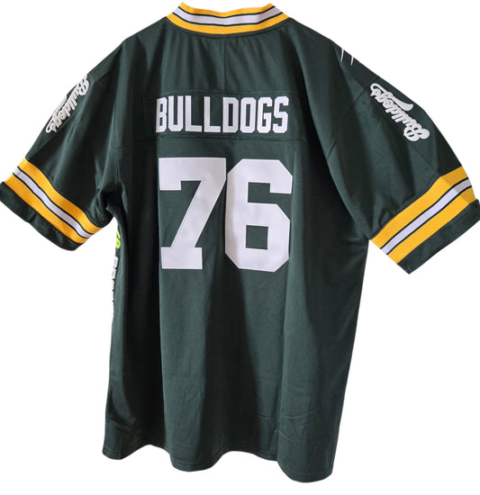 American Football Trikot Bulldogs Fitness Bodybuilding Oversize Green