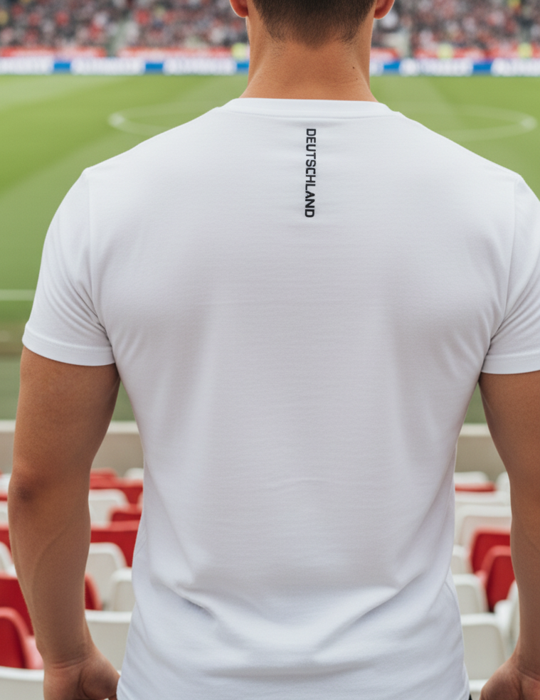 Baumwoll T-Shirt Deutschland WM 2026 schwarz Weltmeister Edition