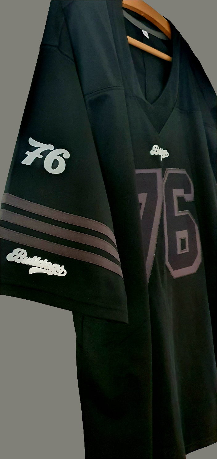 American Football Trikot Bulldogs Nummer 76 Black