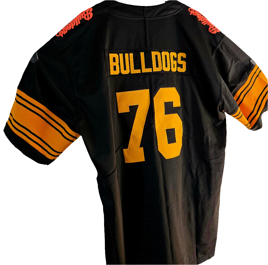 American Football Trikot Bulldogs schwarz gelb