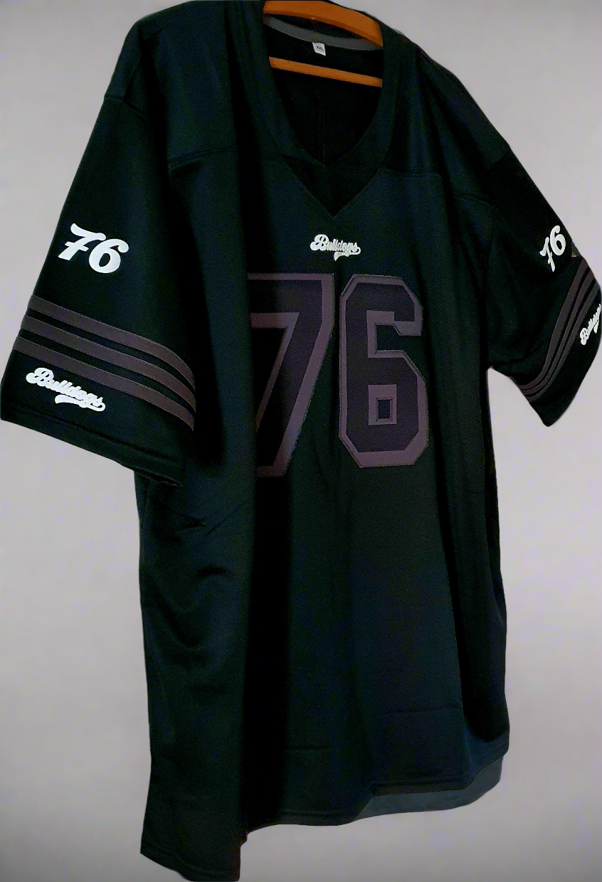 American Football Trikot Bulldogs Nummer 76 Black