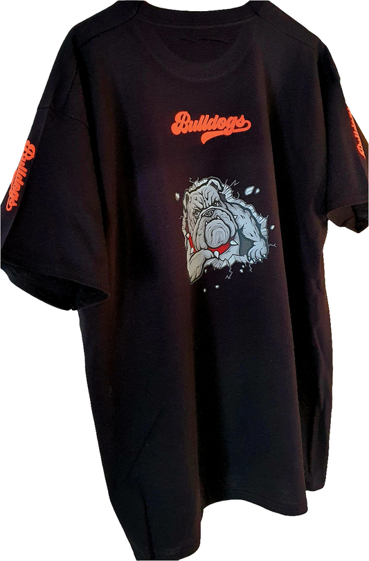 Bulldogs T-Shirt schwarz orange