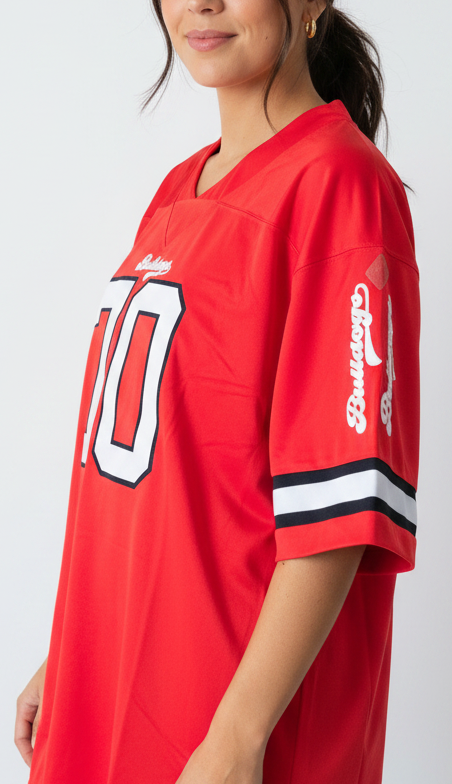 American Football Trikot Bulldogs Orange weiß schwarz