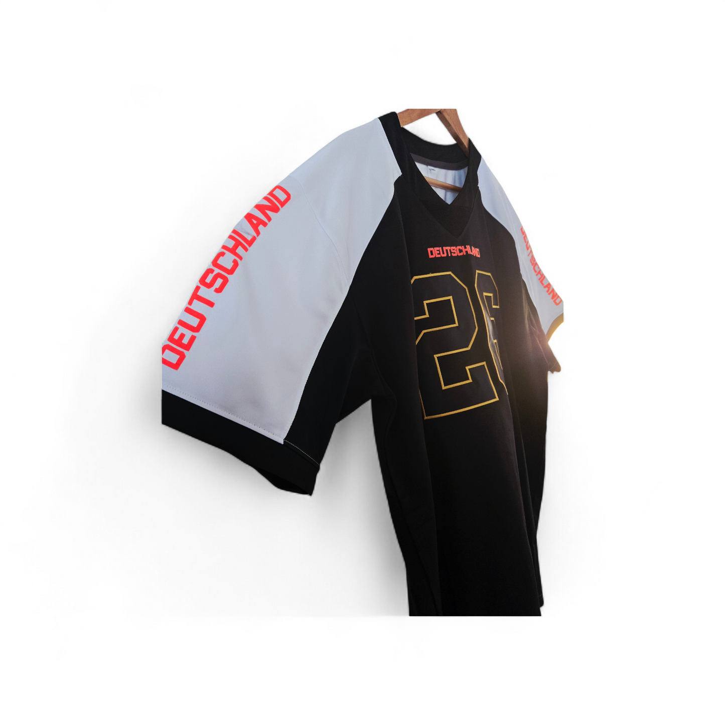 American Football Trikot Deutschland Fußball WM 26 schwarz orange