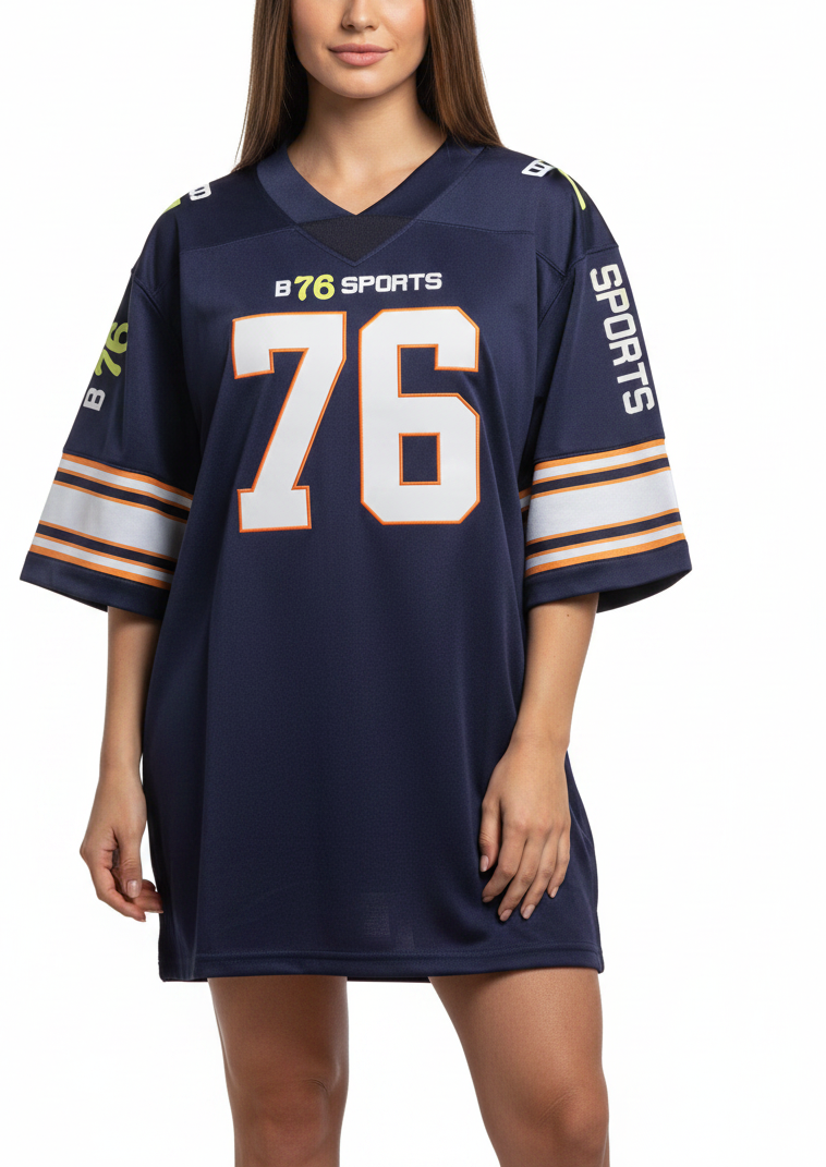 American Football Trikot Bulldogs Lila Weiß