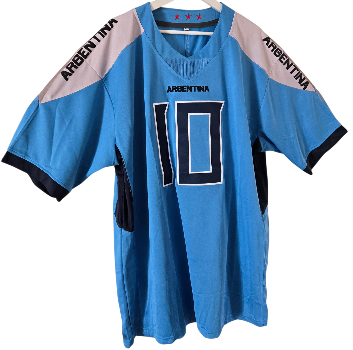 American Football Trikot Argentina Fußball WM 26 hellblau