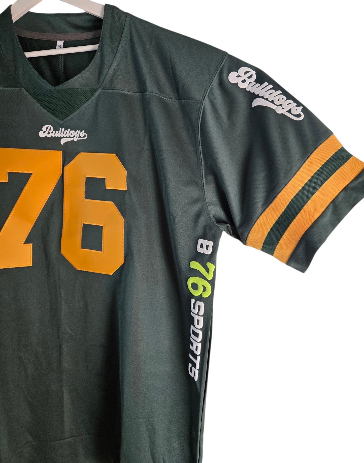 American Football Trikot Bulldogs Fitness Bodybuilding Oversize Green