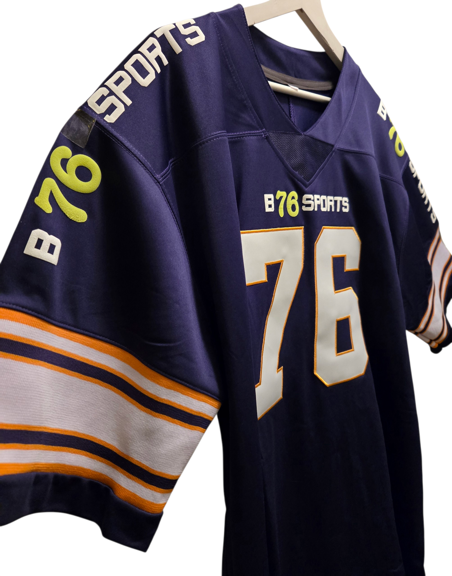 American Football Trikot Bulldogs Lila Weiß