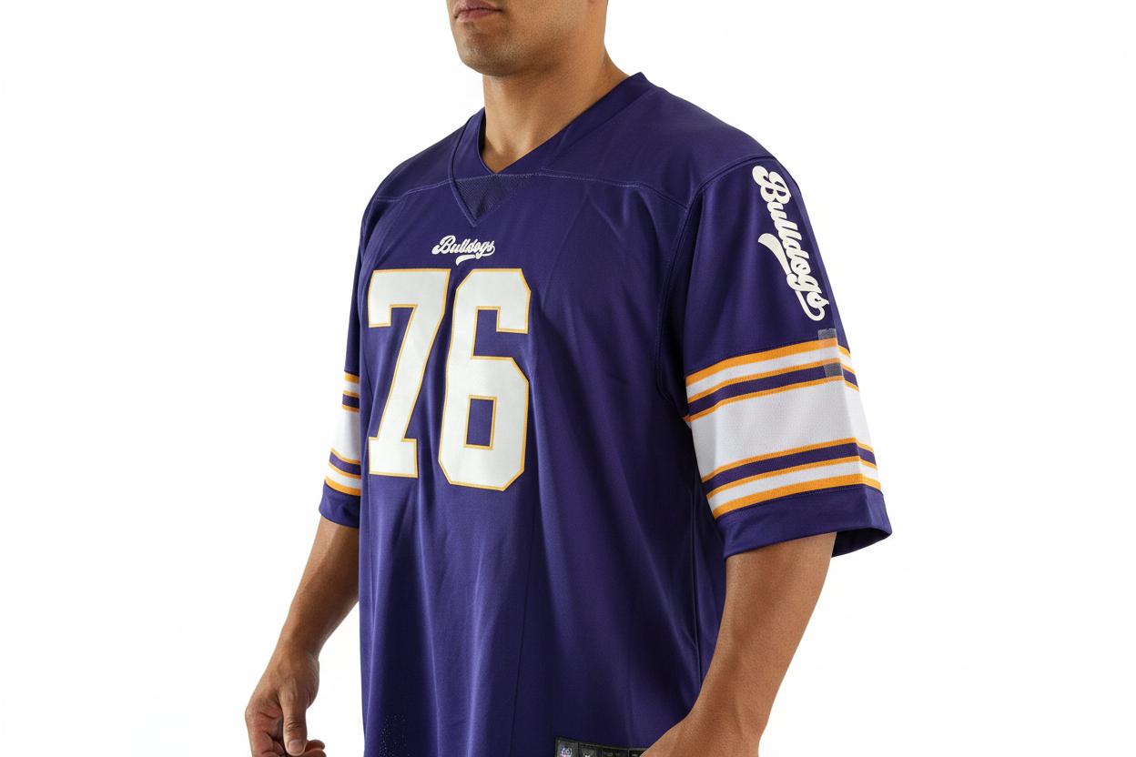American Football Trikot Bulldogs lila