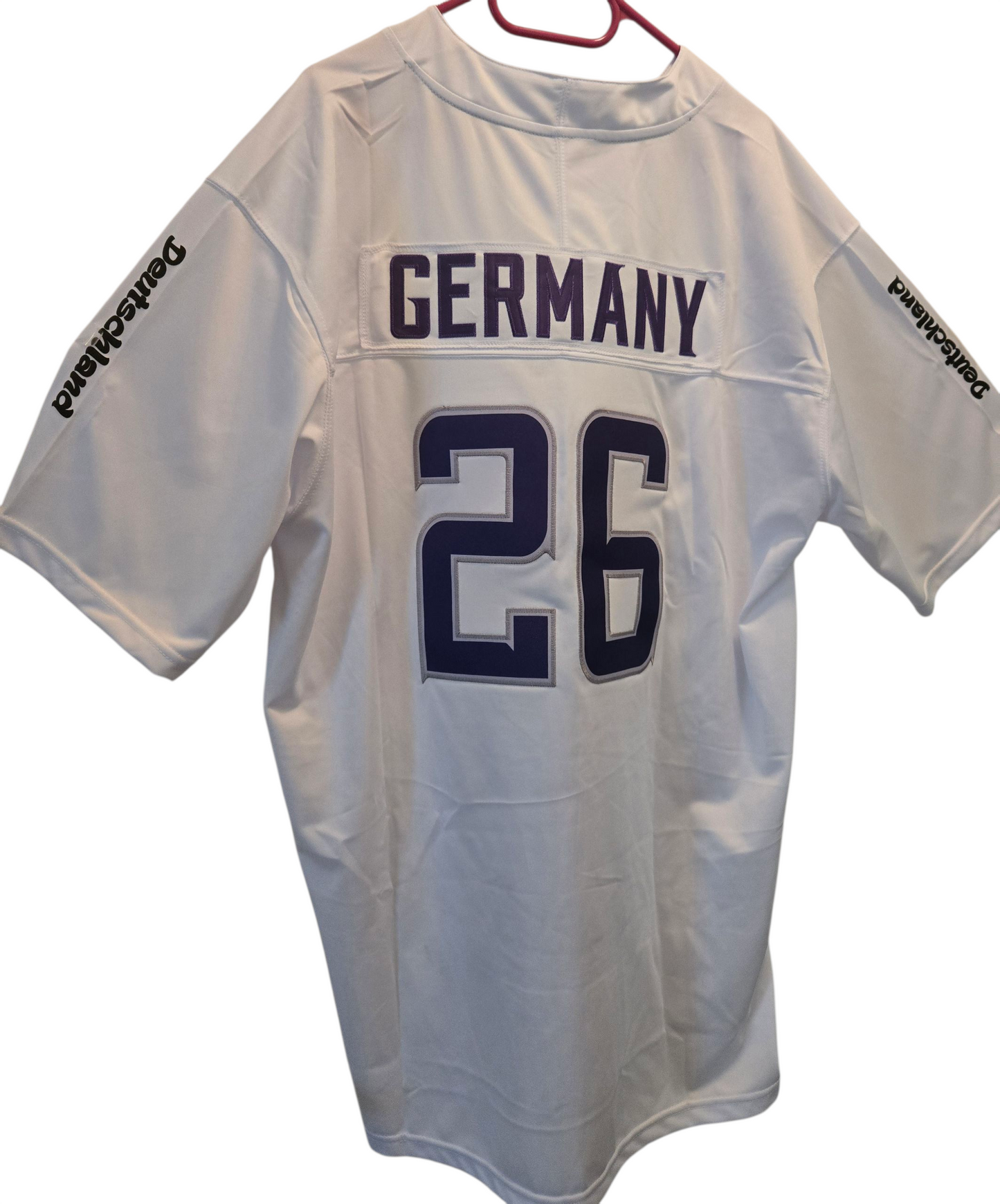 American Football Trikot Deutschland Fußball WM 26 weiß lila