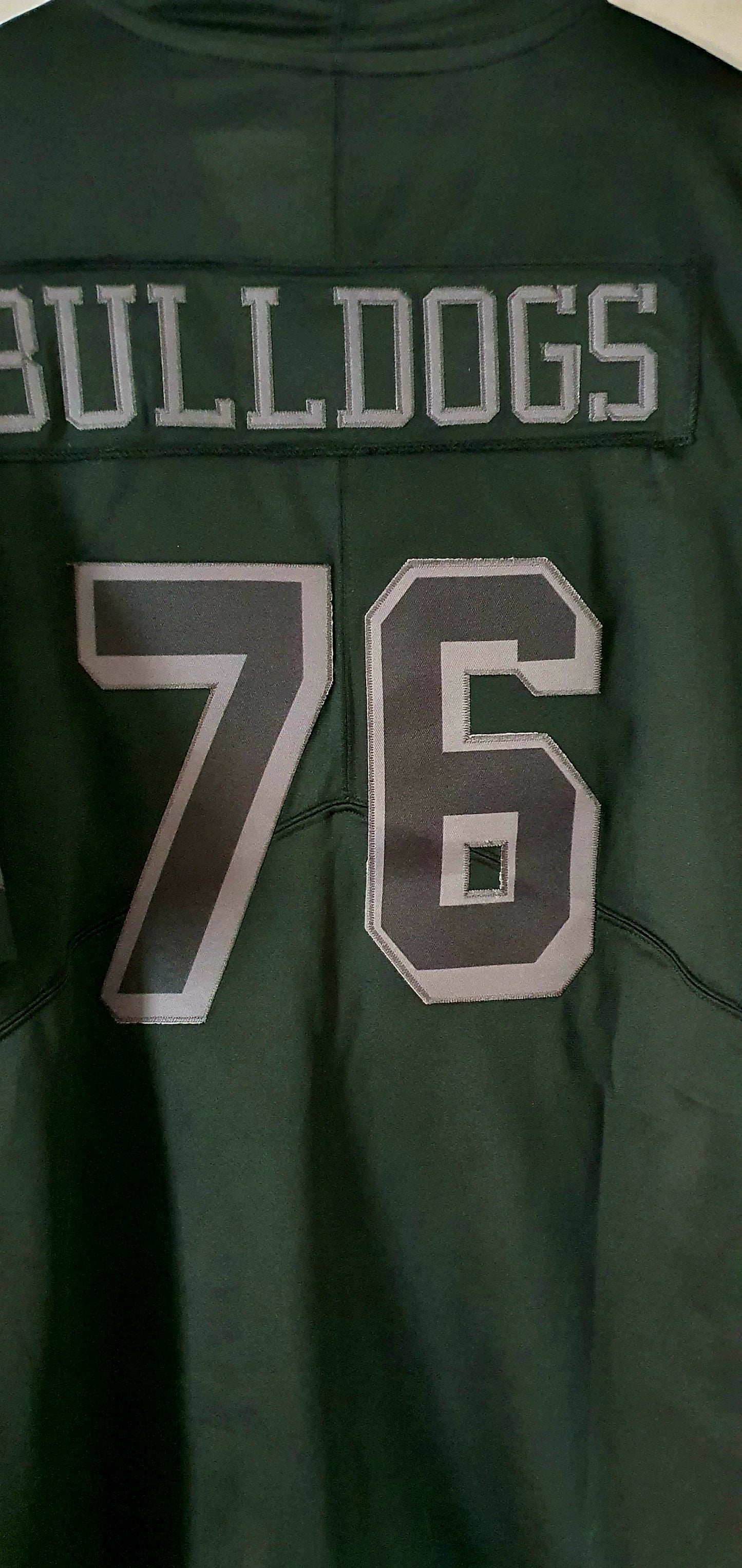 American Football Trikot Bulldogs Nummer 76 Black