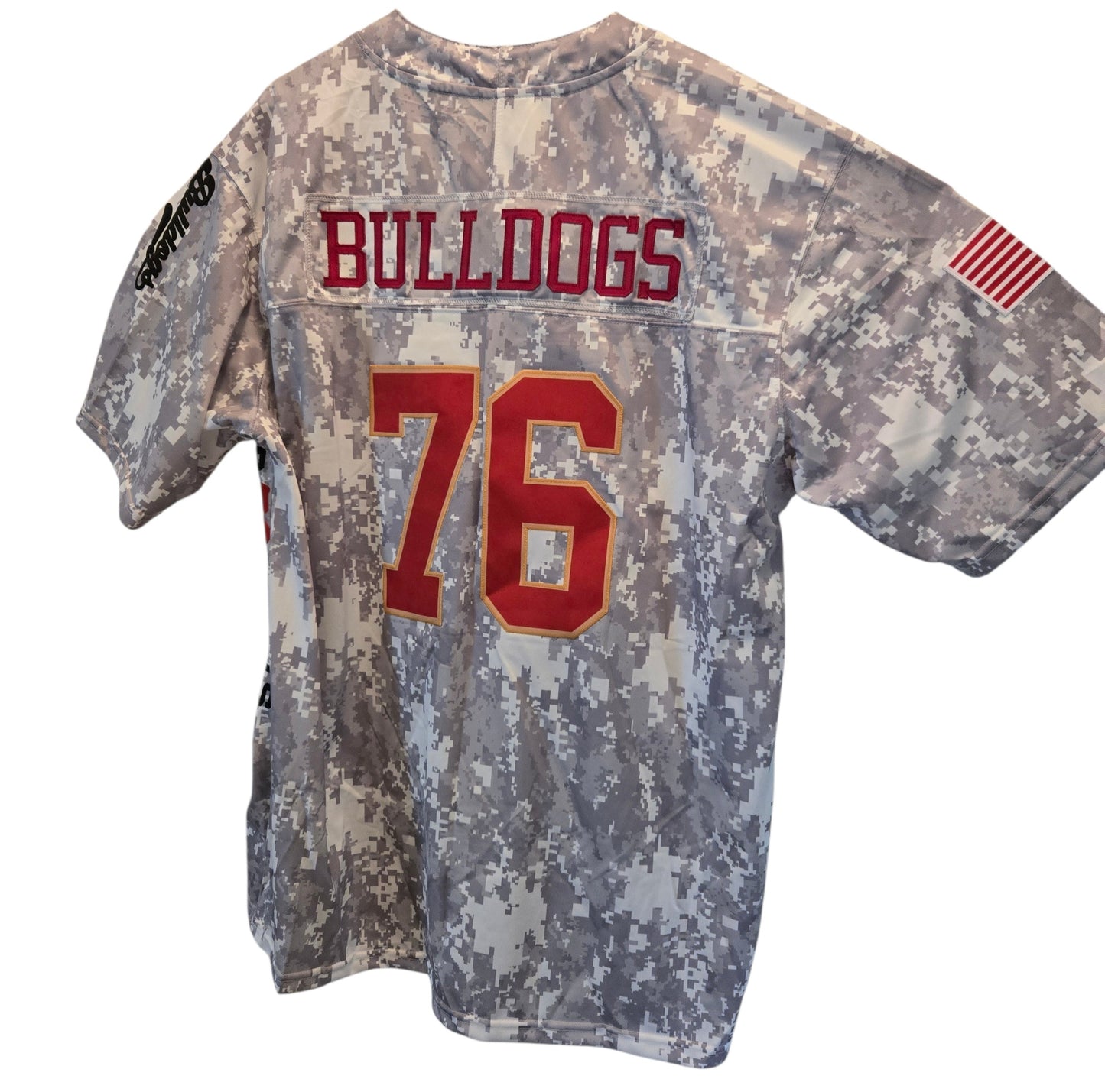American Football Trikot Bulldogs Bodybuilding Camouflage Oversize