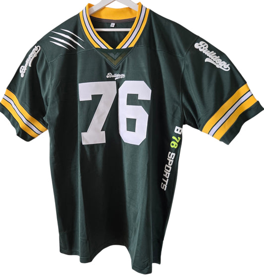American Football Trikot Bulldogs Fitness Bodybuilding Oversize Green