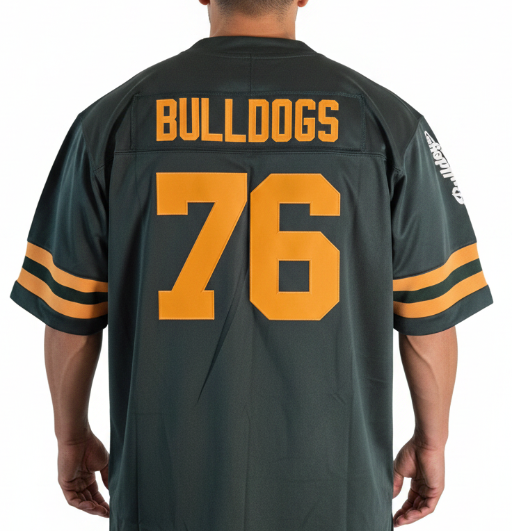 American Football Trikot Bulldogs Fitness Bodybuilding Oversize Green