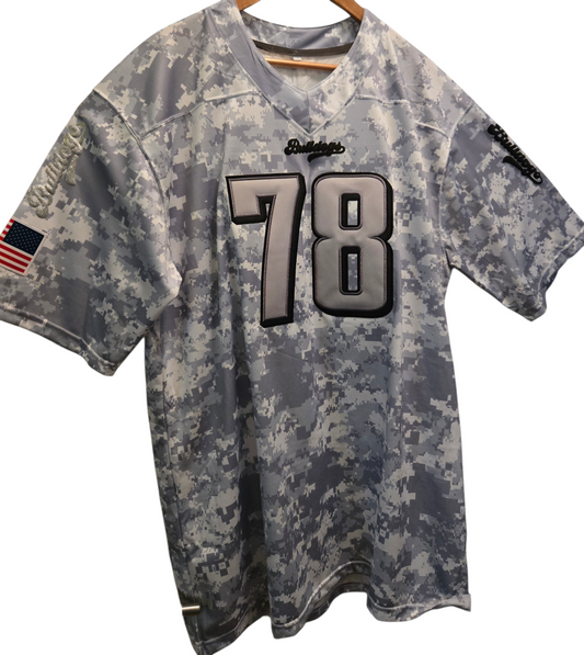 American Football Trikot Bulldogs Camouflage schwarz silber