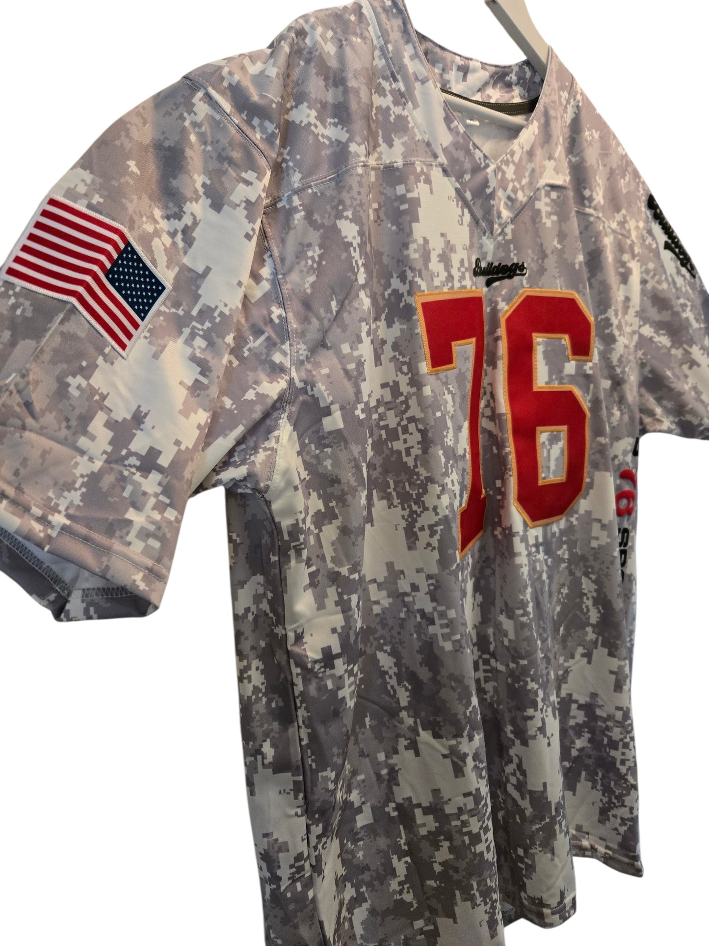 American Football Trikot Bulldogs Bodybuilding Camouflage Oversize