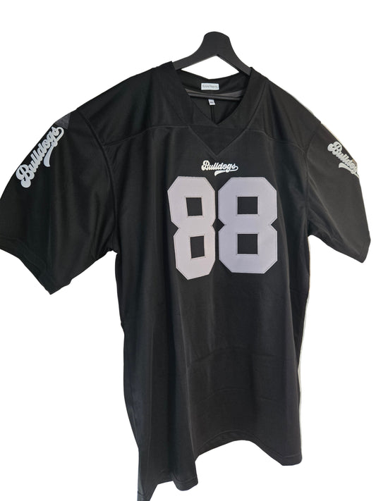 American Football Trikot Bulldogs Nummer 88 schwarz grau/weiß