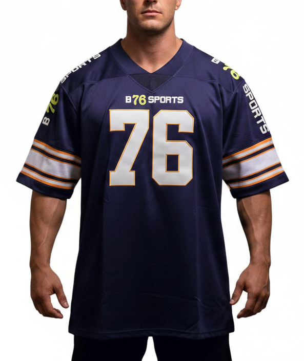 American Football Trikot Bulldogs Lila Weiß