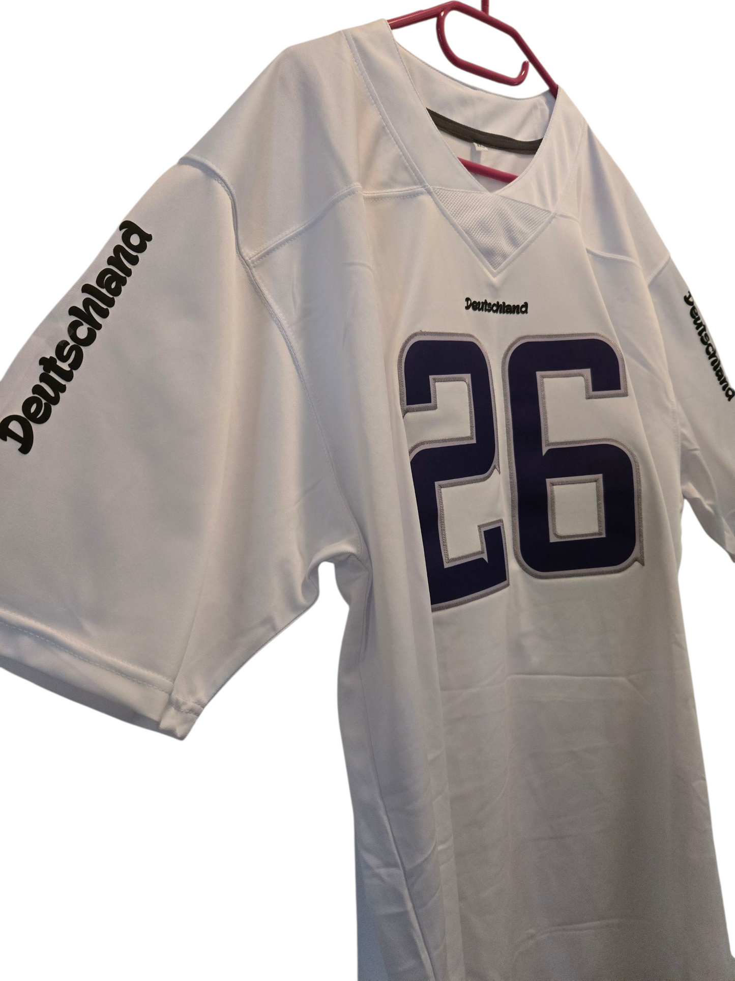 American Football Trikot Deutschland Fußball WM 26 weiß lila