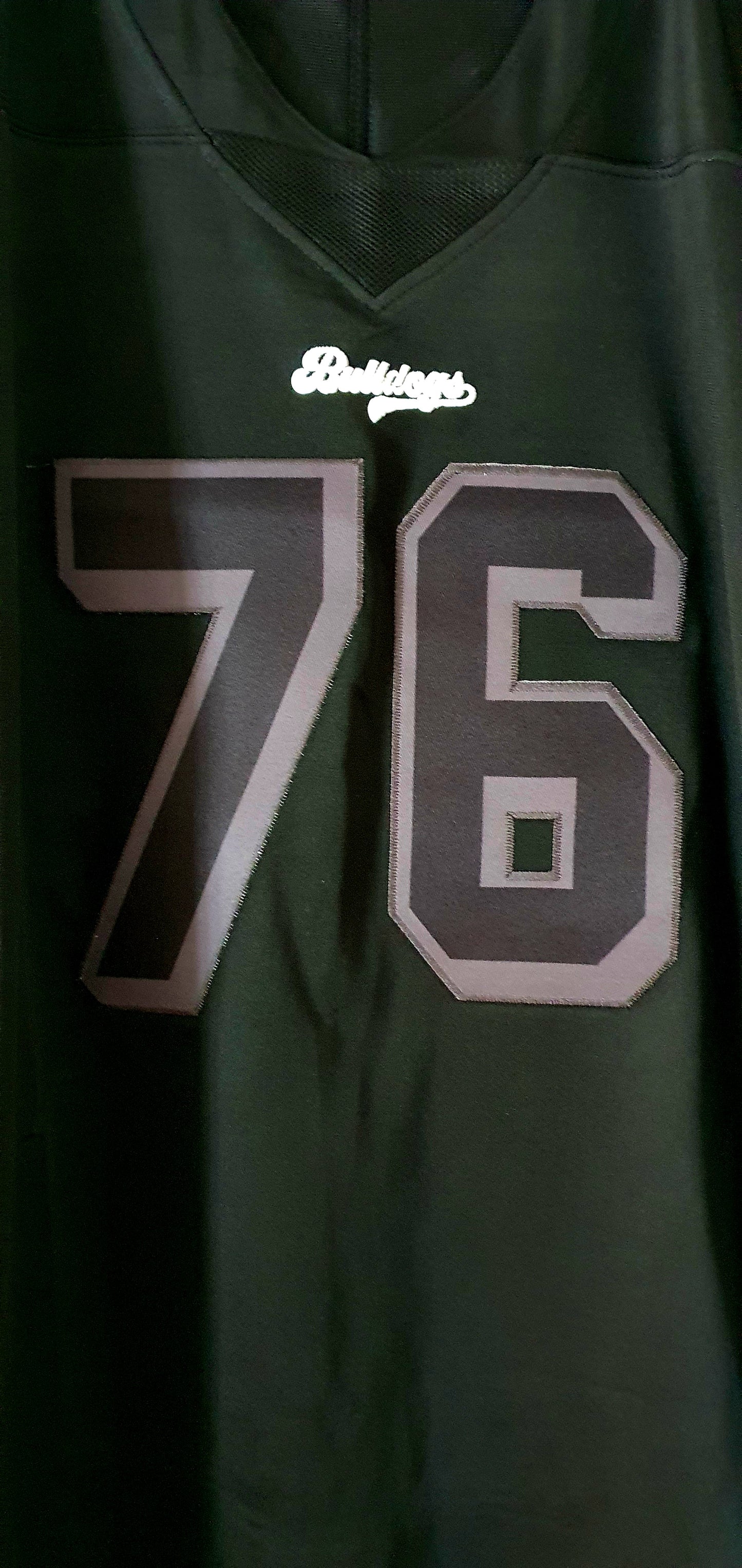 American Football Trikot Bulldogs Nummer 76 Black