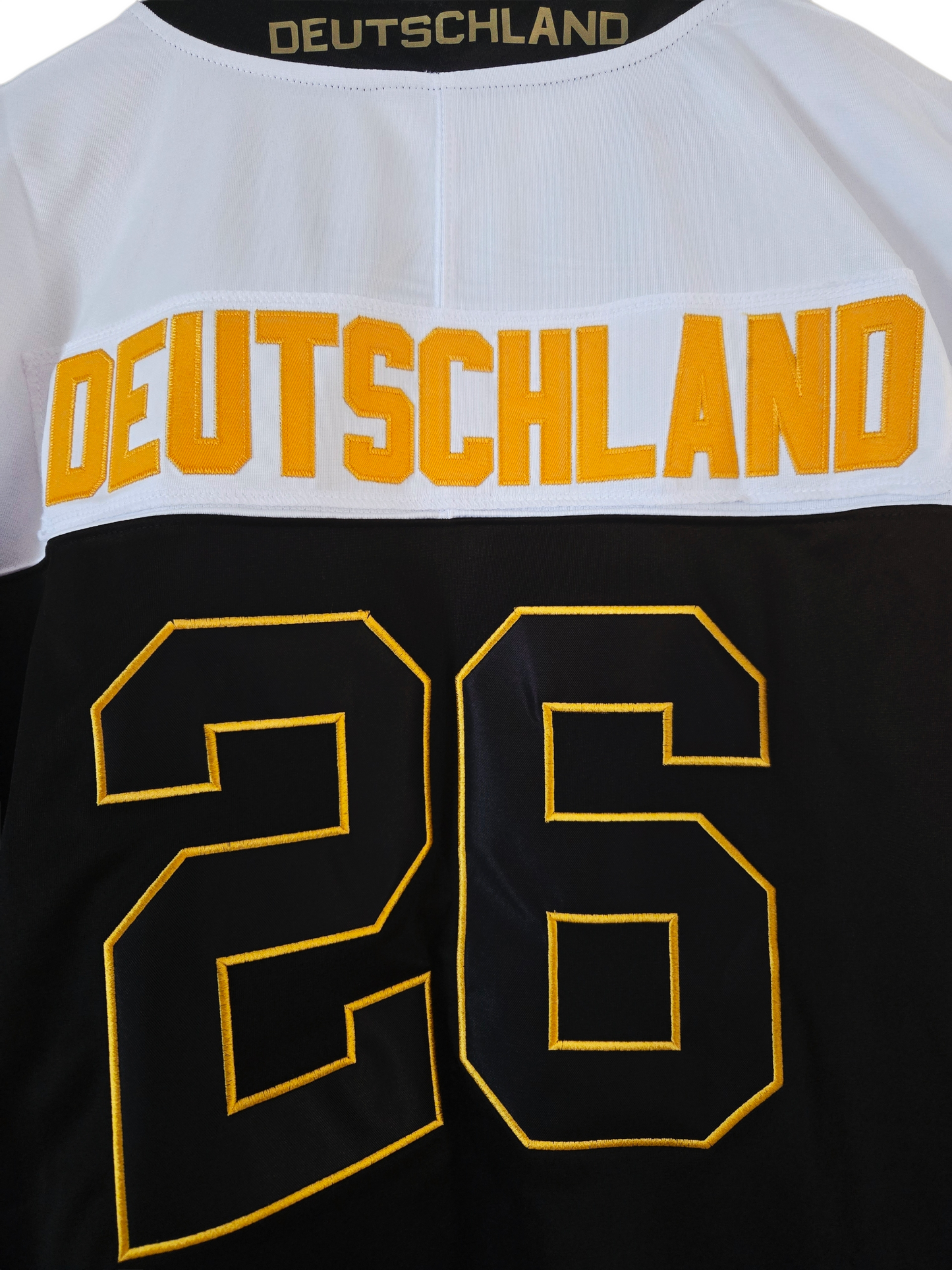 American Football Trikot Deutschland Fußball WM 26 schwarz weiß gold
