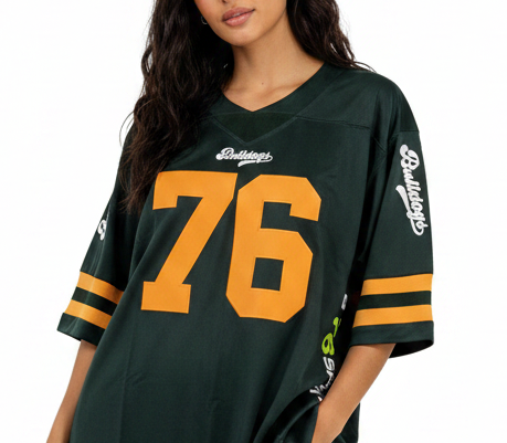 American Football Trikot Bulldogs Fitness Bodybuilding Oversize Green