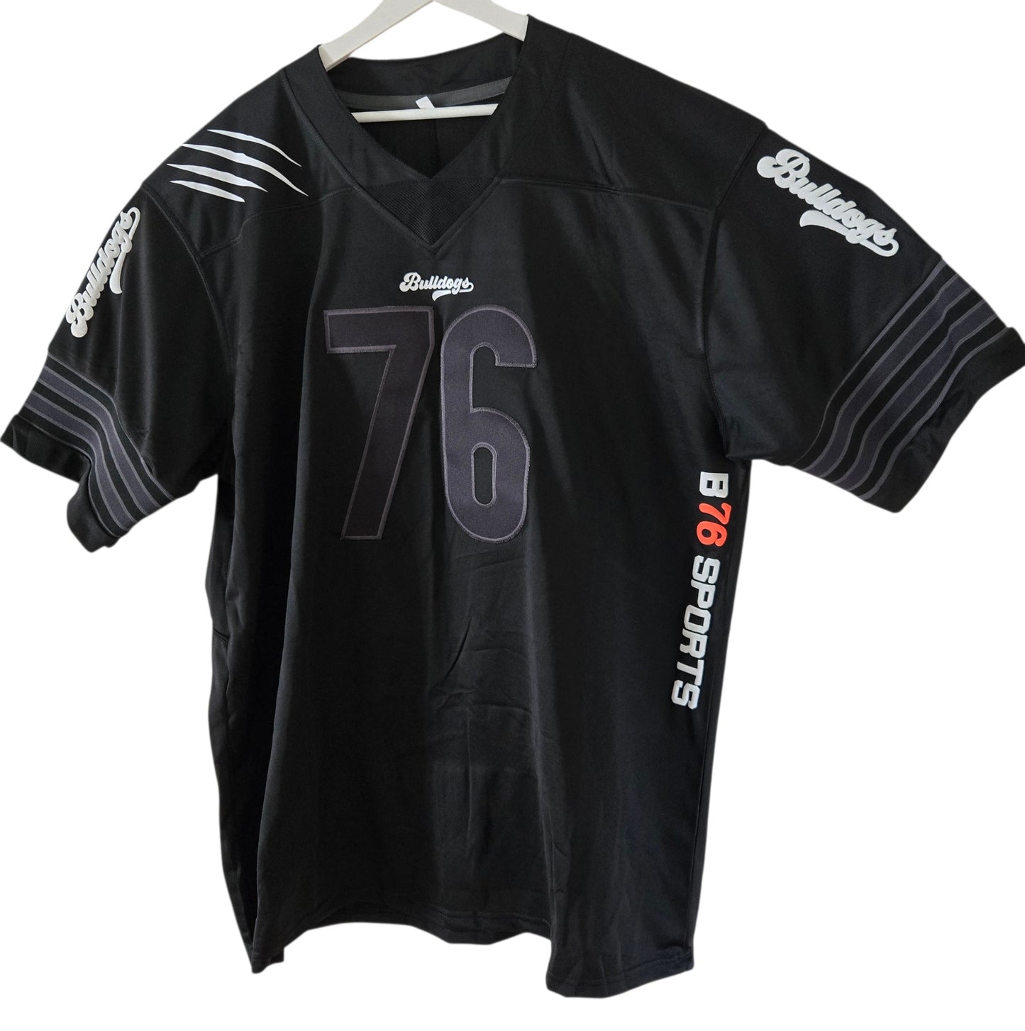 American Football Trikot Bulldogs Bodybuilding Oversize Black