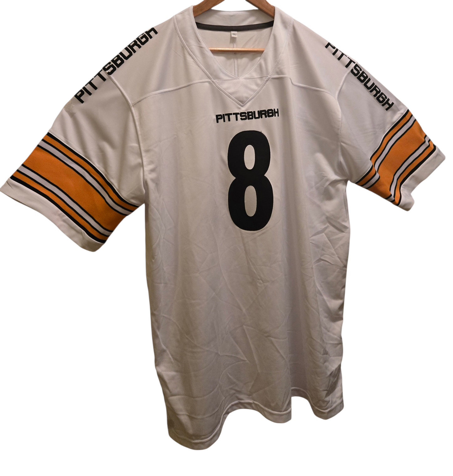 American Football Trikot Pittsburgh Nummer 8 Weiß Schwarz