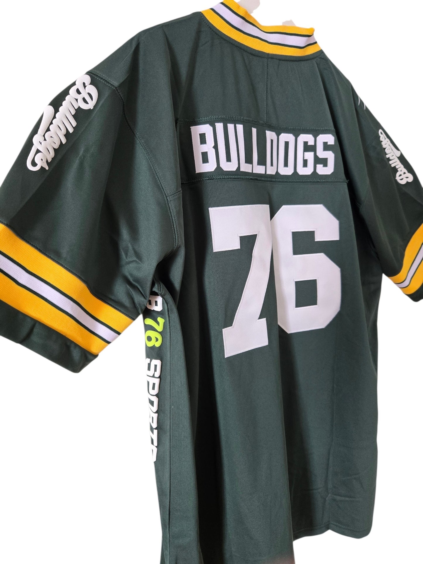 American Football Trikot Bulldogs Fitness Bodybuilding Oversize Green