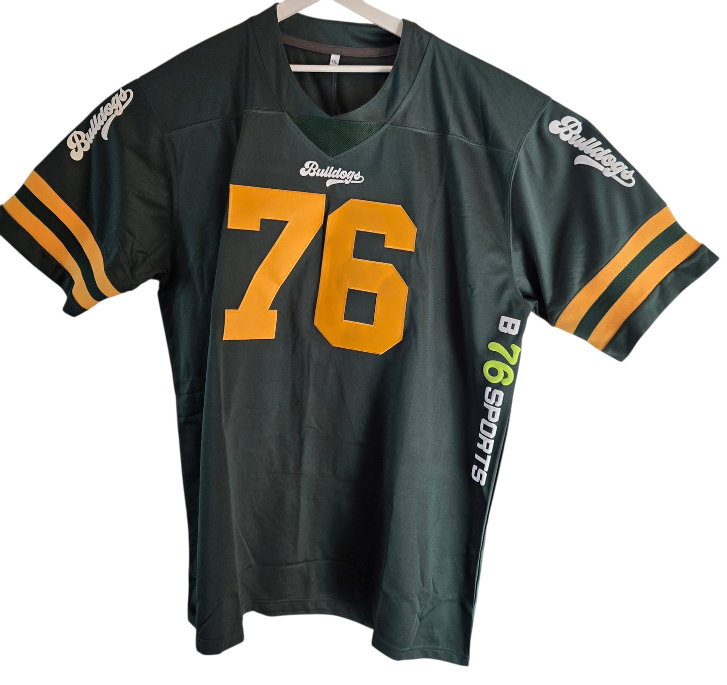 American Football Trikot Bulldogs Fitness Bodybuilding Oversize Green