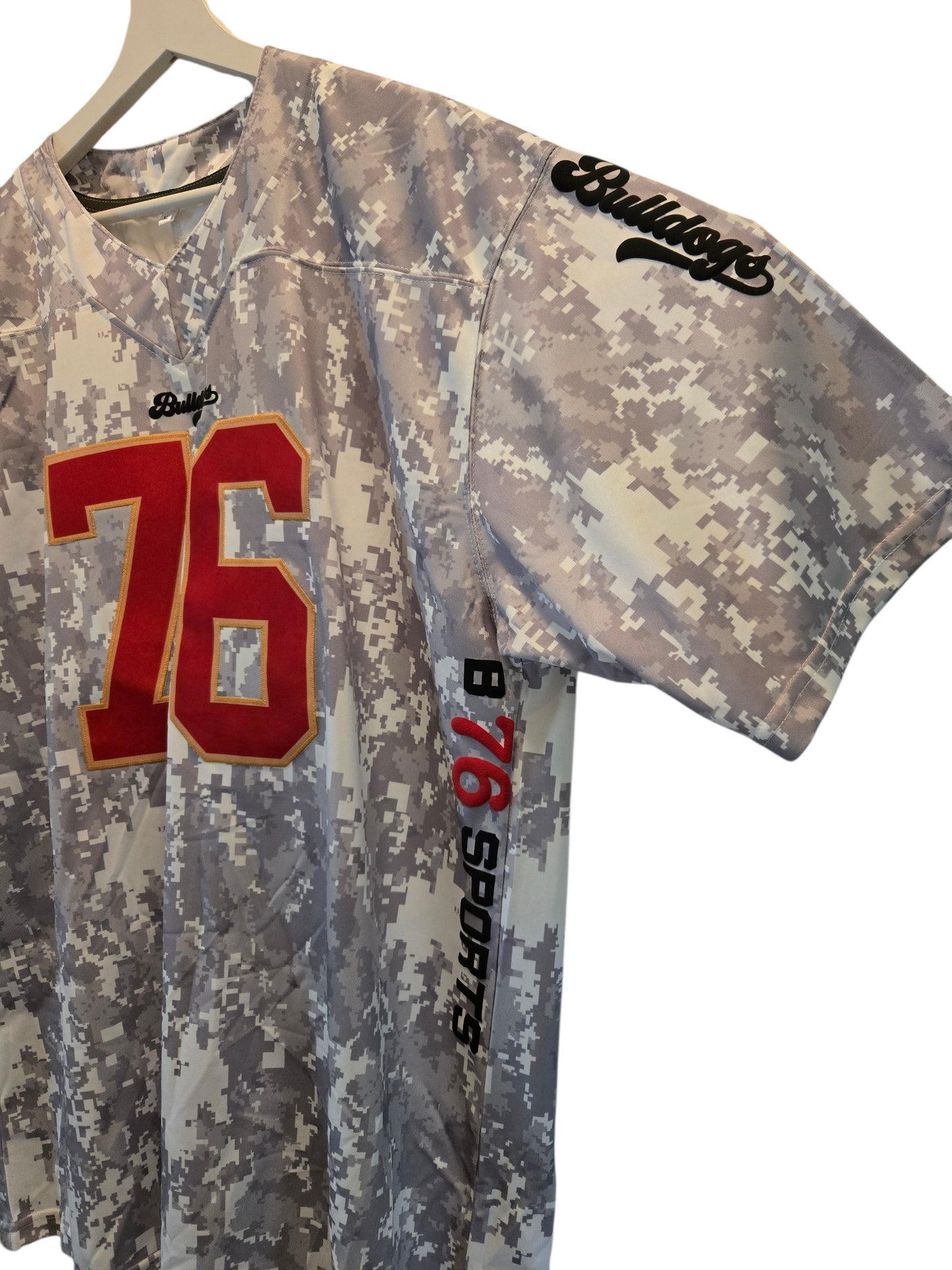 American Football Trikot Bulldogs Bodybuilding Camouflage Oversize
