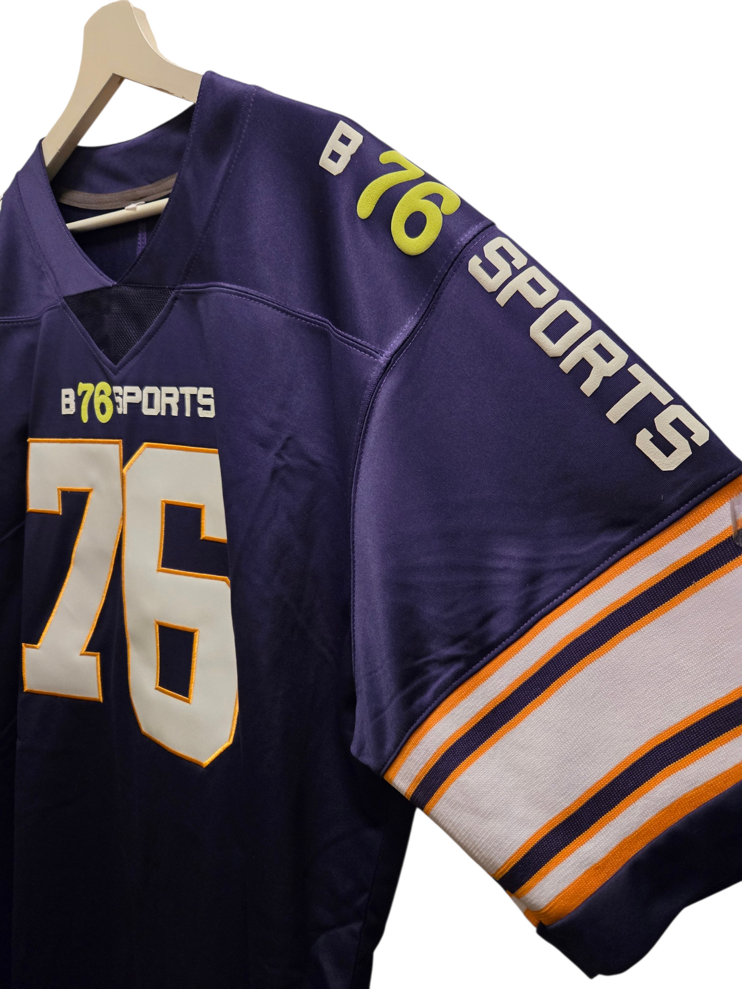 American Football Trikot Bulldogs Lila Weiß