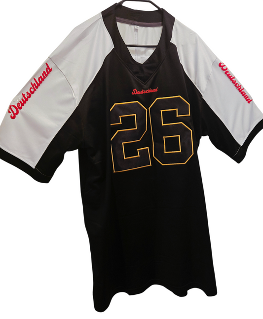 American Football Trikot Deutschland Fußball WM 26 schwarz rot