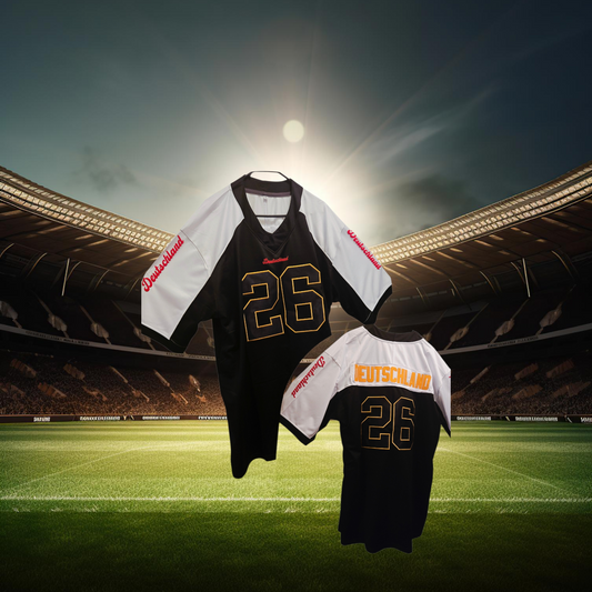 American Football Trikot Deutschland Fußball WM 26 schwarz rot