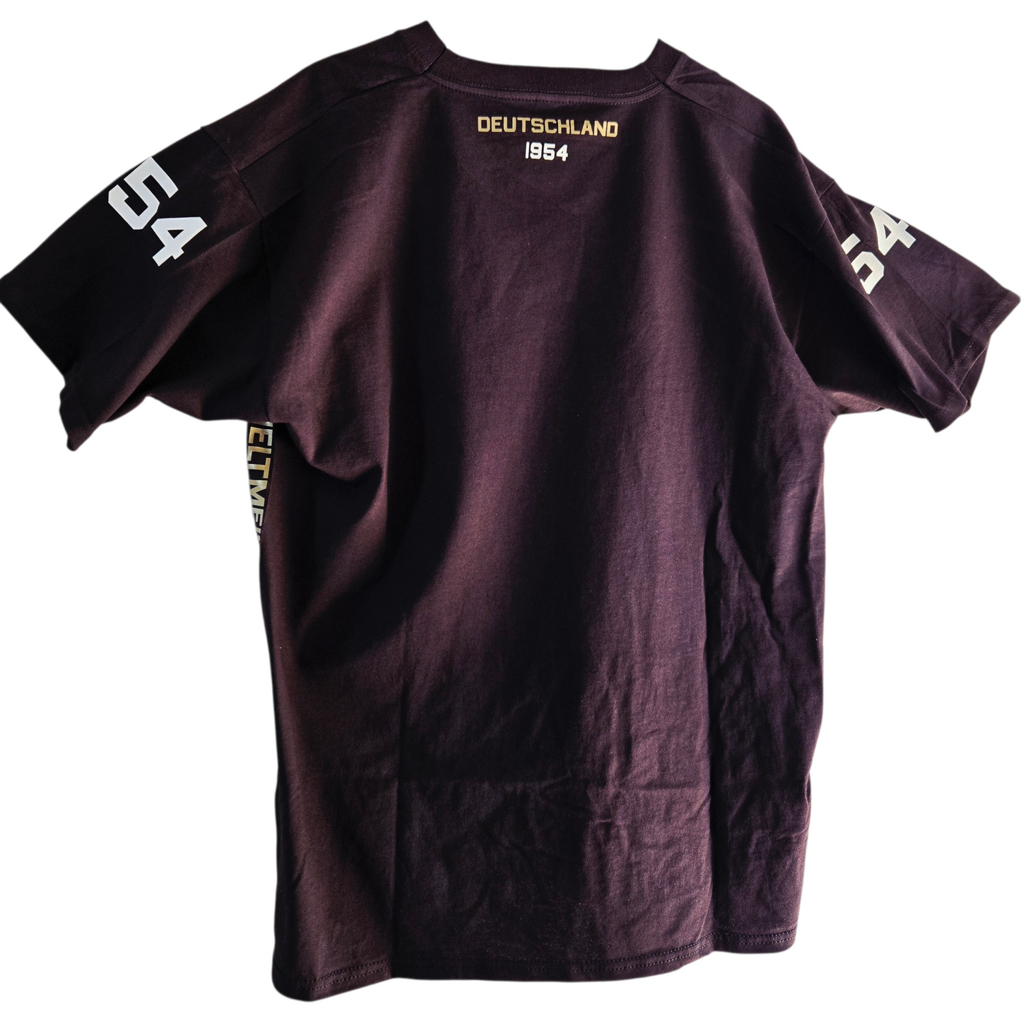 Baumwoll T-Shirt Deutschland WM 1954 schwarz American Football Style