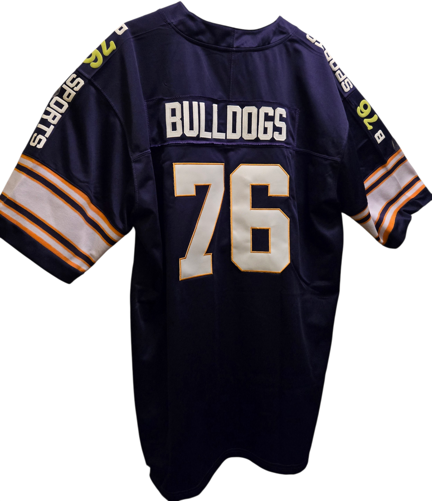 American Football Trikot Bulldogs Lila Weiß