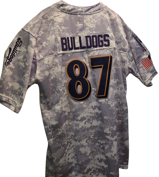 American Football Trikot Bulldogs Camouflage Lila