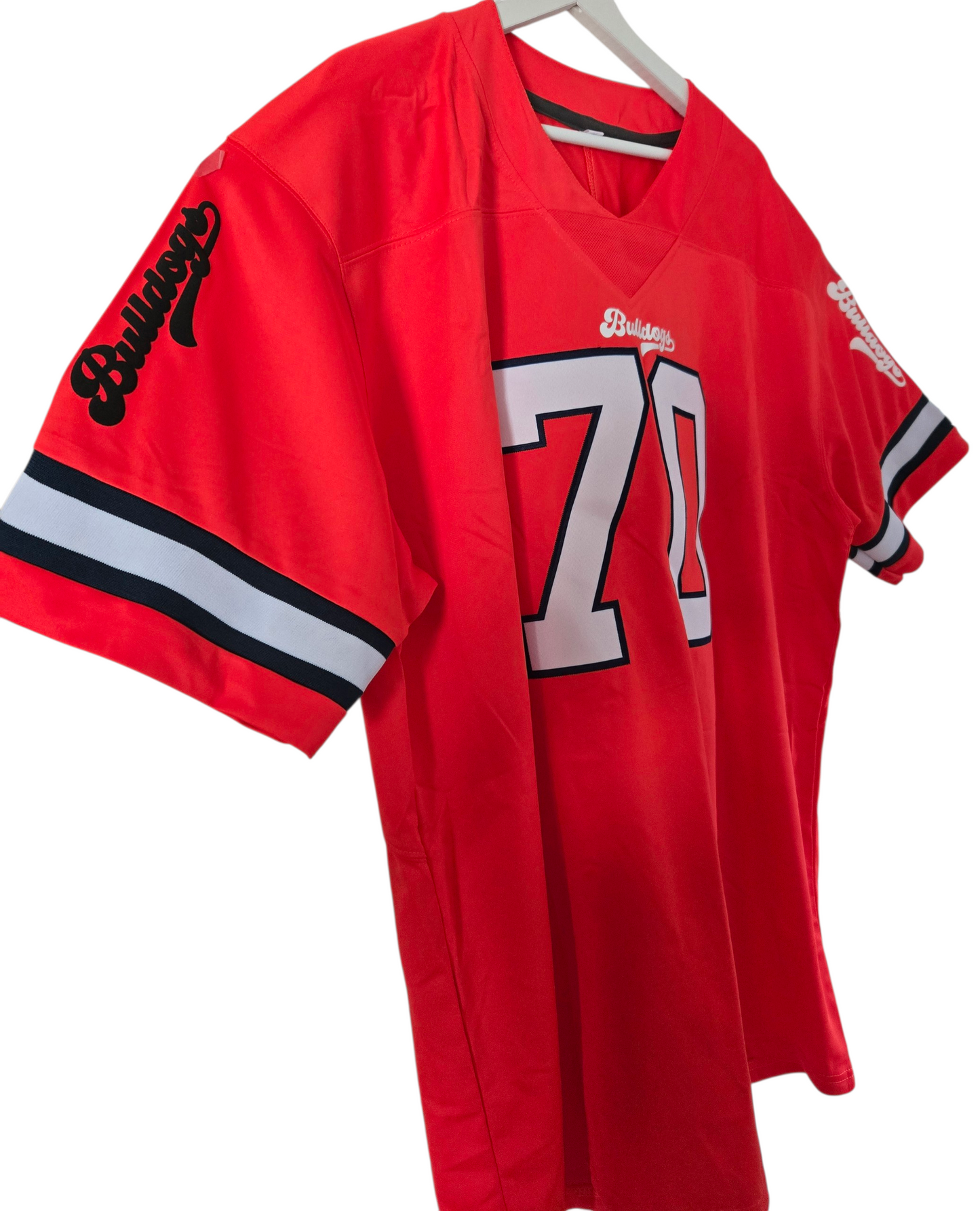 American Football Trikot Bulldogs Orange weiß schwarz