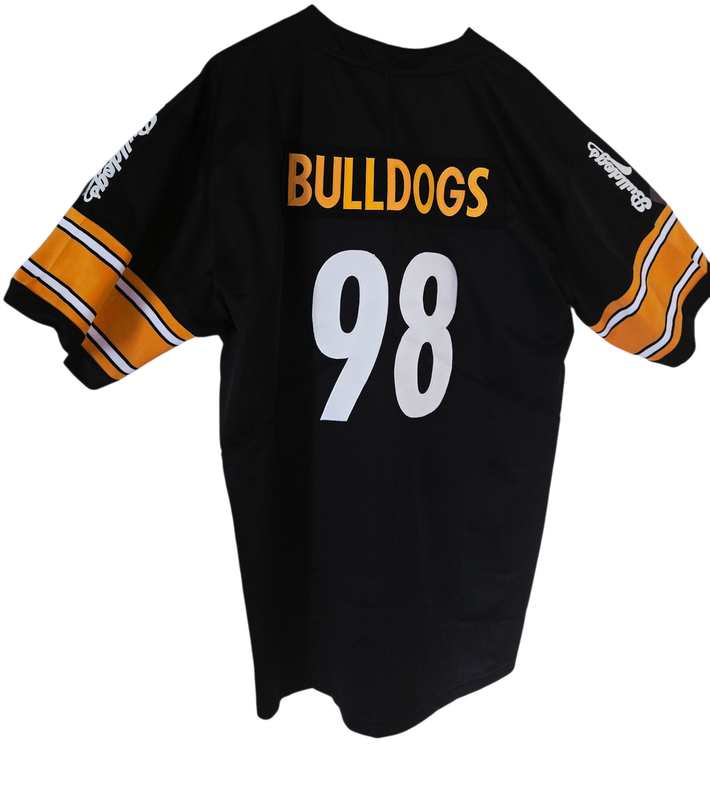 American Football Trikot Bulldogs schwarz gelb weiß