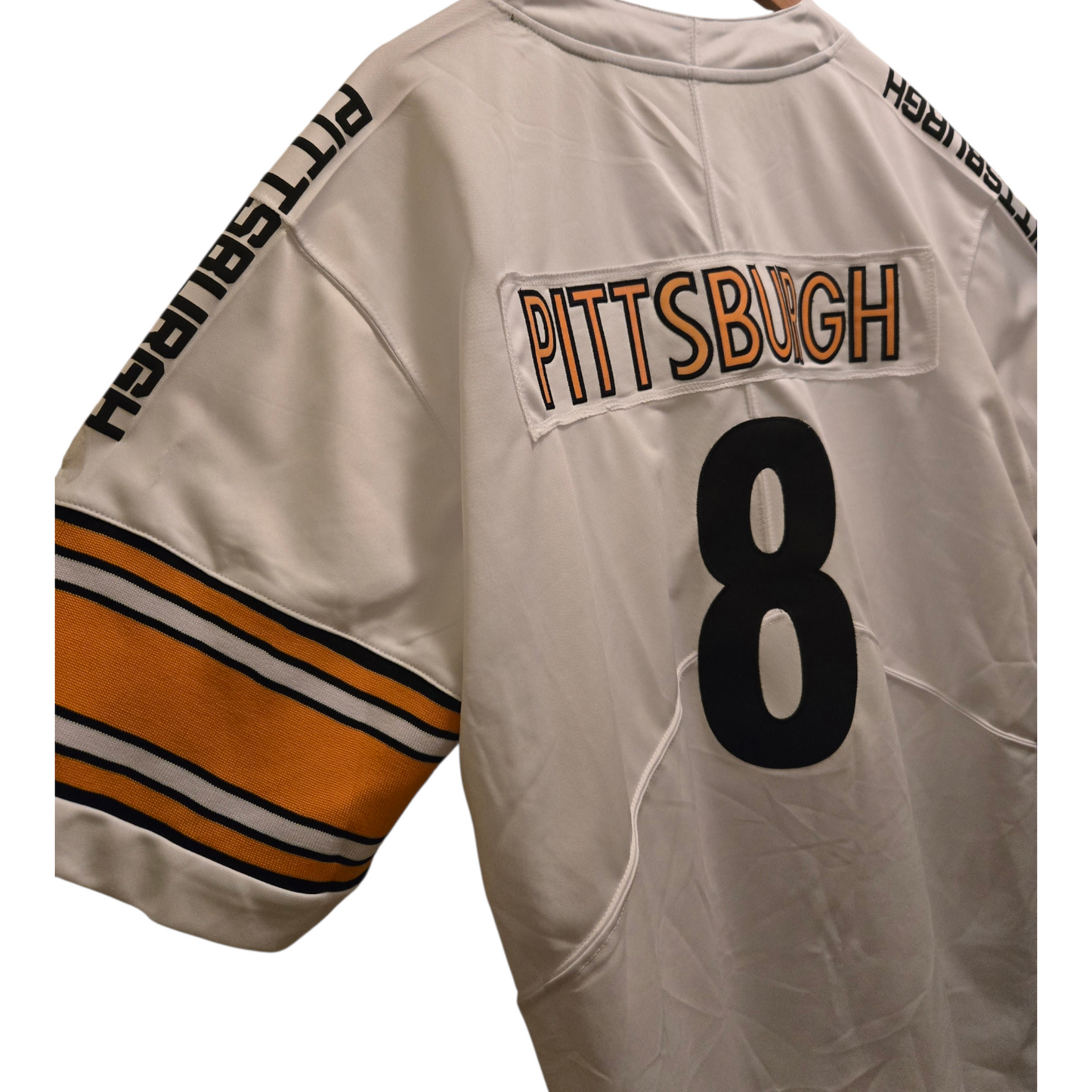American Football Trikot Pittsburgh Nummer 8 Weiß Schwarz