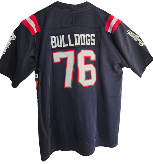 American Football Trikot Bulldogs Bodybuilding Oversize Blau weiß/ rot XXL