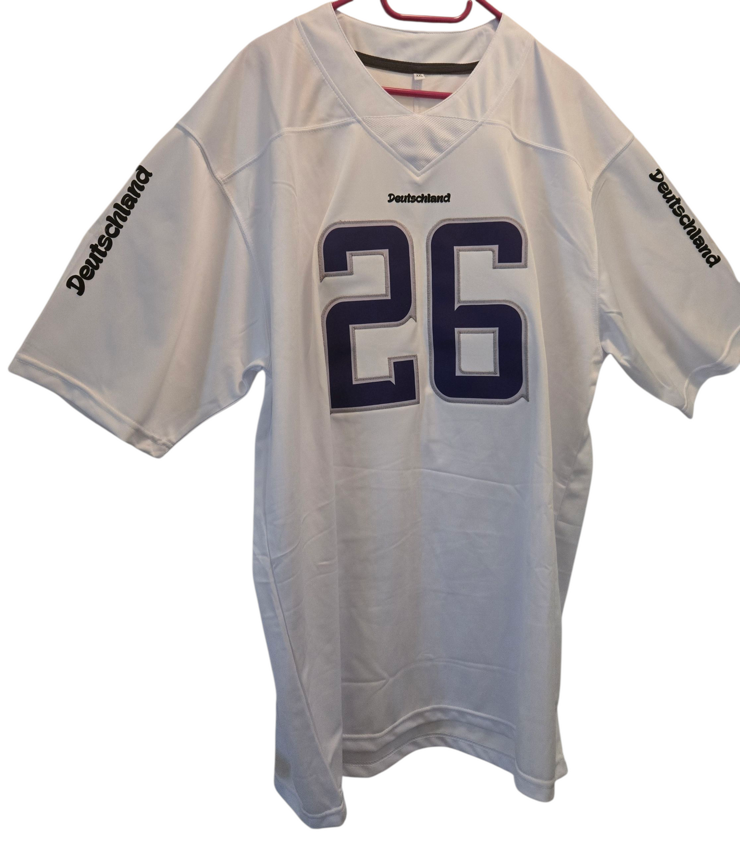 American Football Trikot Deutschland Fußball WM 26 weiß lila